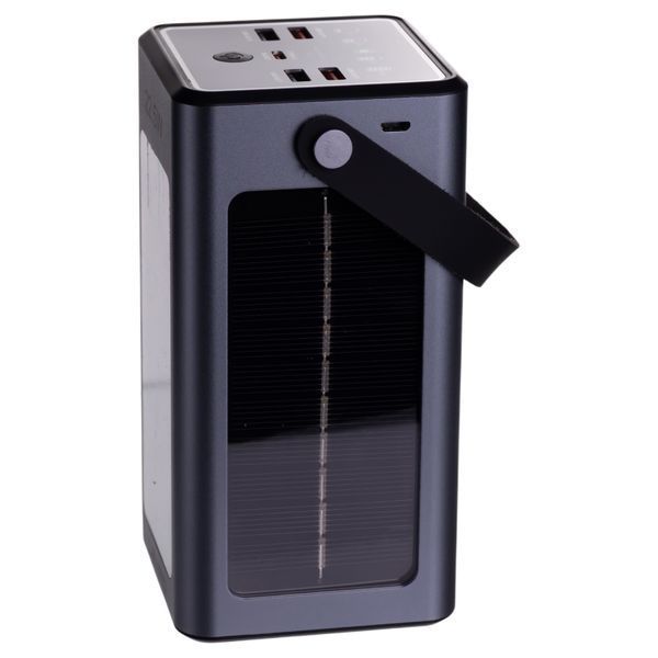 Повербанк 50000 mAh із сонячною панеллю USB-C/USB-A Чорний Zorox HP-N40 фото
