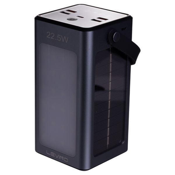 Повербанк 50000 mAh із сонячною панеллю USB-C/USB-A Чорний Zorox HP-N40 фото