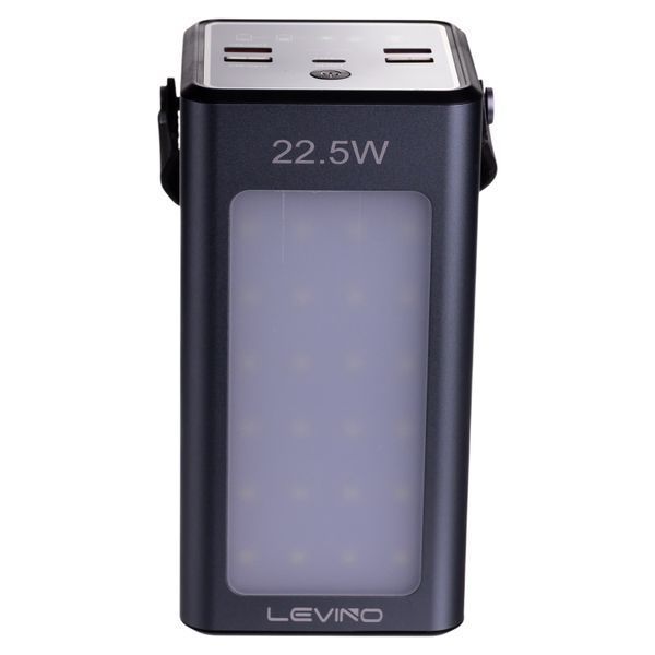 Повербанк 50000 mAh із сонячною панеллю USB-C/USB-A Чорний Zorox HP-N40 фото