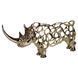 Статуэтка Rhinoceros металлическая Золотистый Yiwu HP-7-22 фото 3